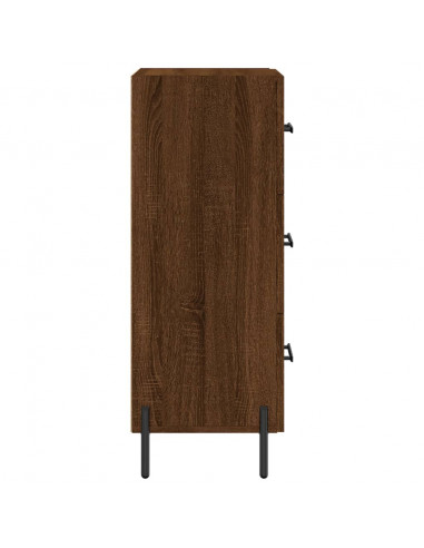 Credenza Rovere Marrone 34,5x34x90 cm in Legno Multistrato