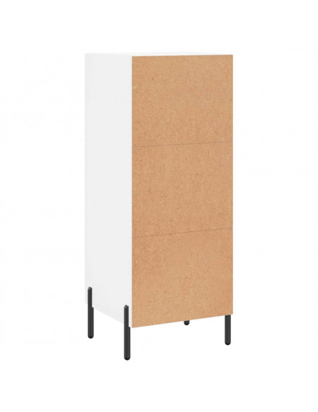 Credenza Bianca 34,5x34x90 cm in Legno Multistrato