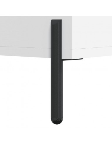 Credenza Bianca 34,5x34x90 cm in Legno Multistrato