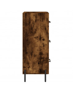 Credenza Rovere Fumo 34,5x34x90 cm in Legno Multistrato 2