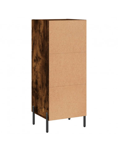 Credenza Rovere Fumo 34,5x34x90 cm in Legno Multistrato