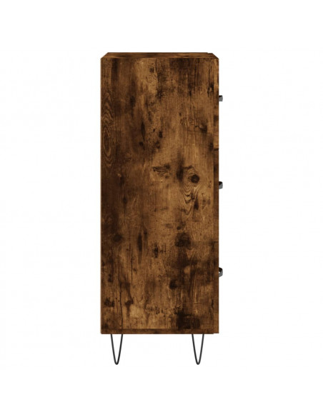 Credenza Rovere Fumo 34,5x34x90 cm in Legno Multistrato