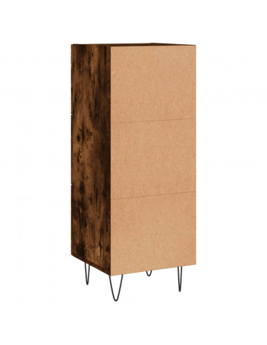 Credenza Rovere Fumo 34,5x34x90 cm in Legno Multistrato