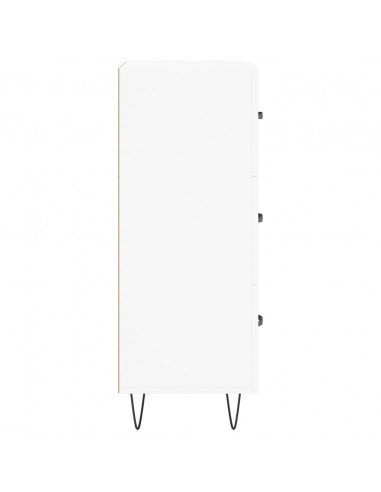 Credenza Bianca 34,5x34x90 cm in Legno Multistrato