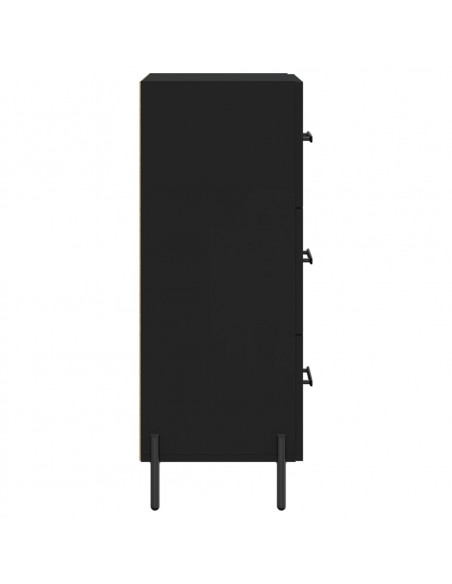 Credenza Nero 34,5x34x90 cm in Legno Multistrato