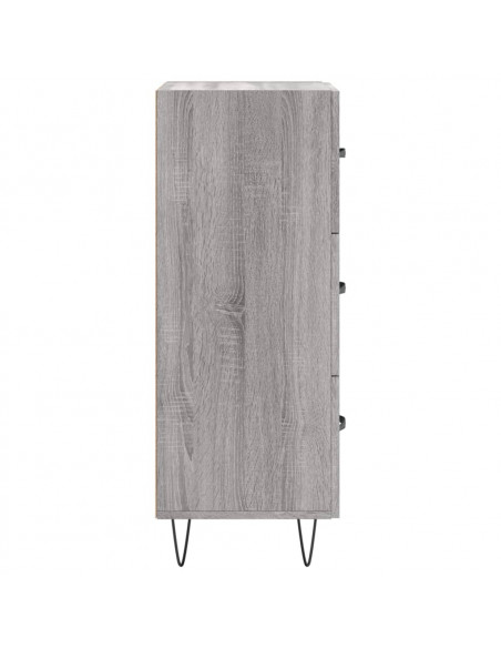 Credenza Grigio Sonoma 34,5x34x90 cm in Legno Multistrato