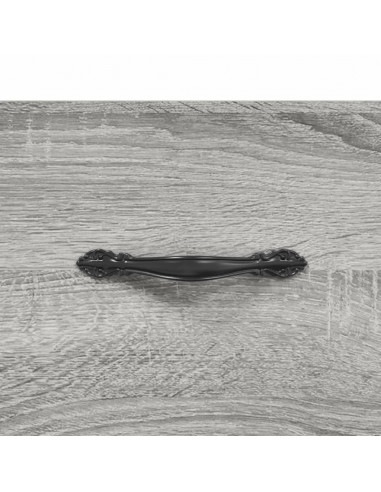 Credenza Grigio Sonoma 34,5x34x90 cm in Legno Multistrato