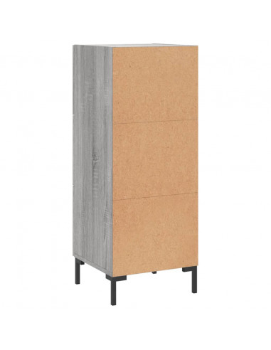 Credenza Grigio Sonoma 34,5x34x90 cm in Legno Multistrato