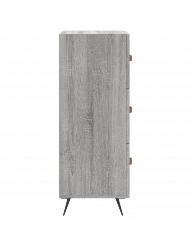 Credenza Grigio Sonoma 34,5x34x90 cm in Legno Multistrato