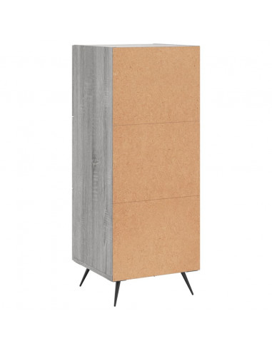 Credenza Grigio Sonoma 34,5x34x90 cm in Legno Multistrato