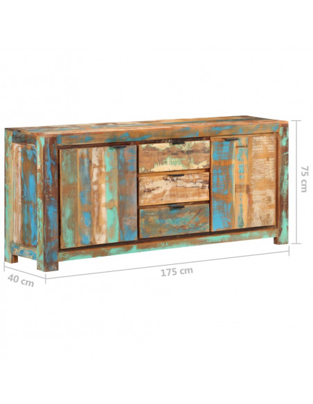Credenza 175x40x75 cm in Legno Massello di Recupero