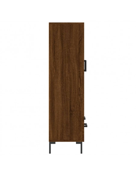 Credenza Rovere Marrone 69,5x31x115 cm in Legno Multistrato