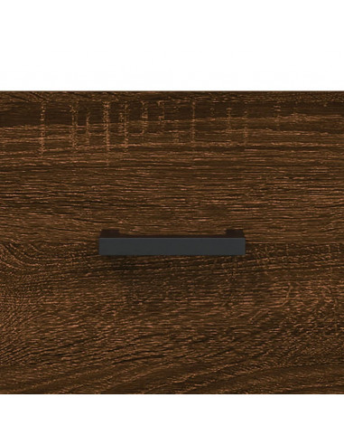 Credenza Rovere Marrone 69,5x31x115 cm in Legno Multistrato