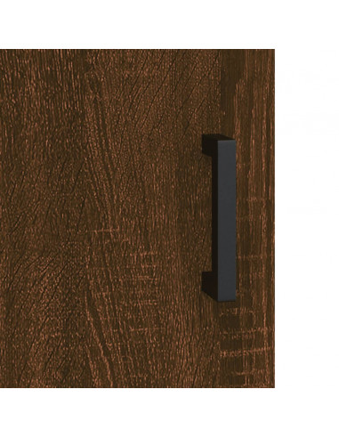 Credenza Rovere Marrone 69,5x31x115 cm in Legno Multistrato