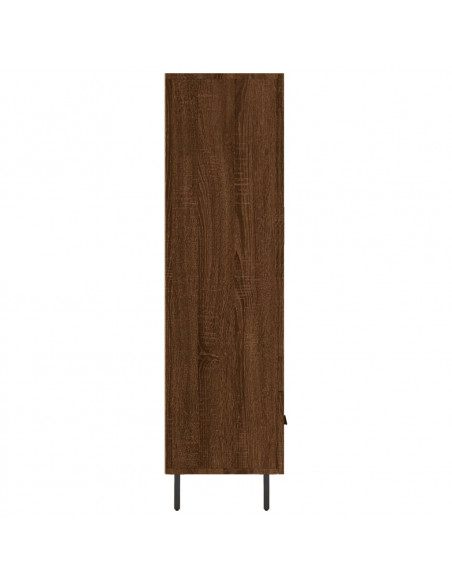 Credenza Rovere Marrone 69,5x31x115 cm in Legno Multistrato