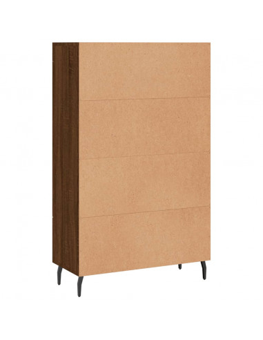 Credenza Rovere Marrone 69,5x31x115 cm in Legno Multistrato