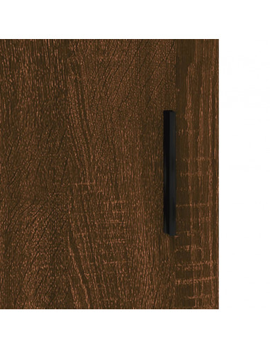 Credenza Rovere Marrone 69,5x31x115 cm in Legno Multistrato
