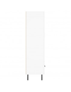 Credenza Bianca 69,5x31x115 cm in Legno Multistrato 2