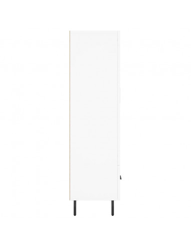 Credenza Bianca 69,5x31x115 cm in Legno Multistrato