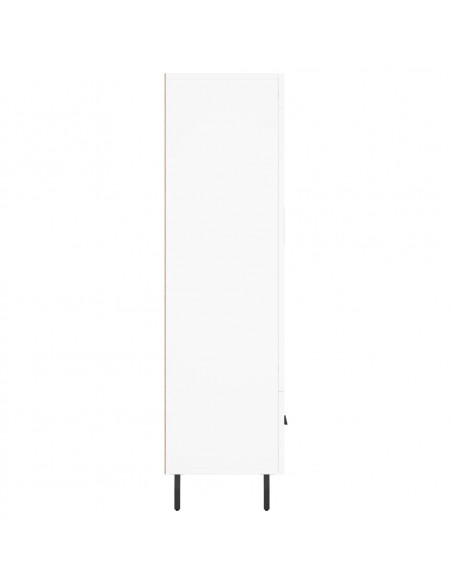 Credenza Bianca 69,5x31x115 cm in Legno Multistrato