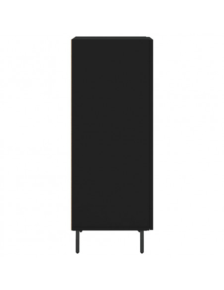 Credenza Nero 34,5x34x90 cm in Legno Multistrato