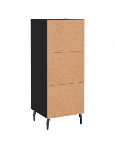 Credenza Nero 34,5x34x90 cm in Legno Multistrato