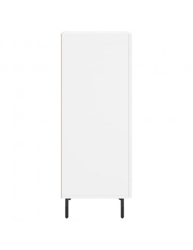 Credenza Bianca 34,5x34x90 cm in Legno Multistrato