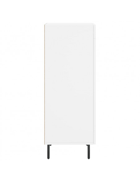 Credenza Bianca 34,5x34x90 cm in Legno Multistrato