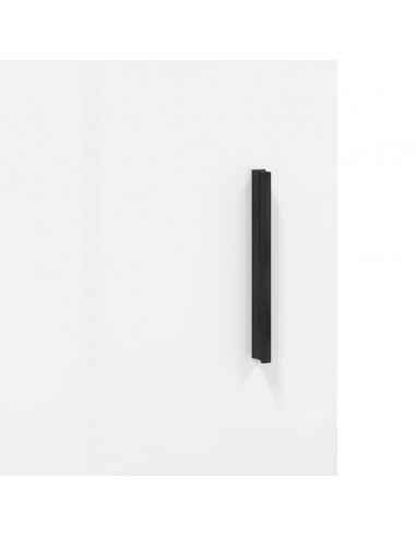 Credenza Bianco Lucido 34,5x34x90 cm in Legno Multistrato