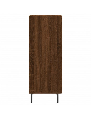 Credenza Rovere Marrone 34,5x34x90 cm in Legno Multistrato