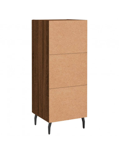 Credenza Rovere Marrone 34,5x34x90 cm in Legno Multistrato