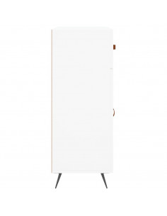 Credenza Bianca 69,5x34x90 cm in Legno Multistrato 2