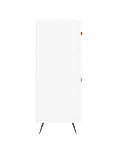 Credenza Bianca 69,5x34x90 cm in Legno Multistrato