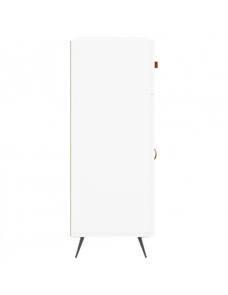 Credenza Bianca 69,5x34x90 cm in Legno Multistrato