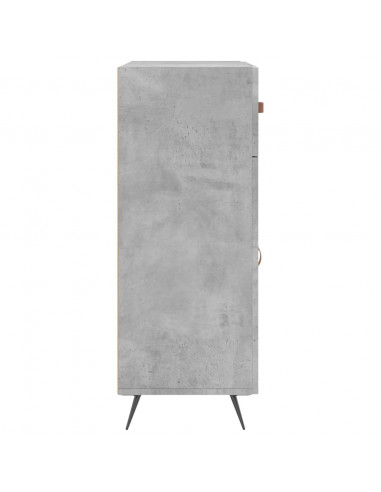 Credenza Grigio Cemento 69,5x34x90 cm in Legno Multistrato