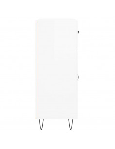 Credenza Bianca 69,5x34x90 cm in Legno Multistrato 2