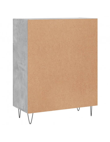 Credenza Grigio Cemento 69,5x34x90 cm in Legno Multistrato