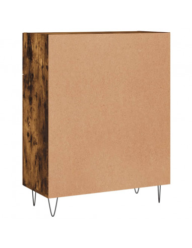 Credenza Rovere Fumo 69,5x34x90 cm in Legno Multistrato