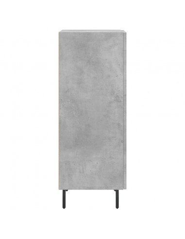 Credenza Grigio Cemento 34,5x34x90 cm in Legno Multistrato
