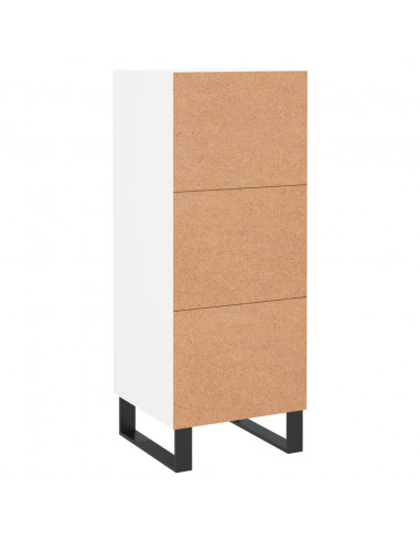 Credenza Bianca 34,5x34x90 cm in Legno Multistrato