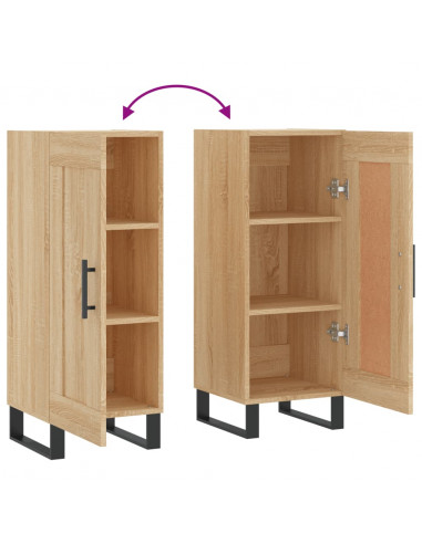 Credenza Rovere Sonoma 34,5x34x90 cm in Legno Multistrato
