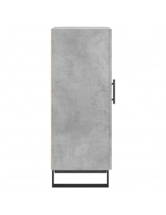 Credenza Grigio Cemento 34,5x34x90 cm in Legno Multistrato 2