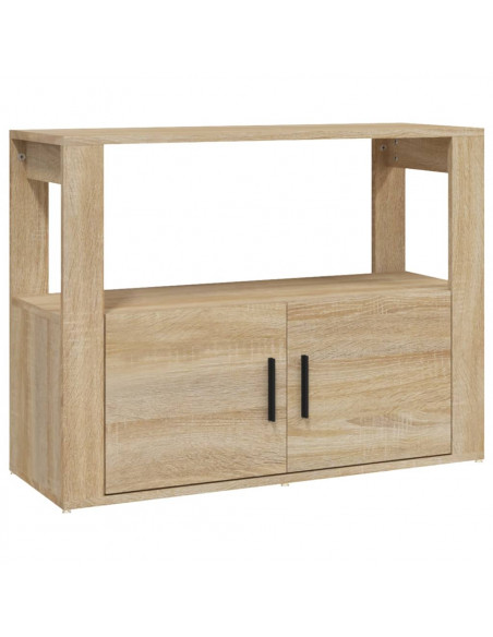 Credenza Rovere Sonoma 80x30x60 cm in Legno Multistrato