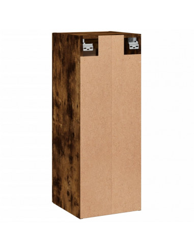 Mobile a Parete Rovere Fumo 34,5x34x90 cm in Legno Multistrato