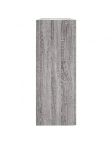 Mobile a Parete Grigio Sonoma 69,5x34x90 cm Legno Multistrato