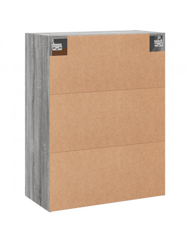 Mobile a Parete Grigio Sonoma 69,5x34x90 cm Legno Multistrato