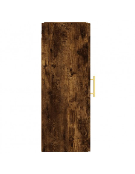 Mobile a Parete Rovere Fumo 34,5x34x90 cm in Legno Multistrato