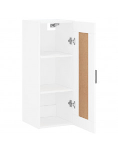 Armadietto a Muro Bianco 34,5x34x90 cm in Legno Multistrato 2