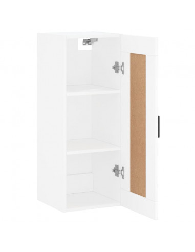 Armadietto a Muro Bianco 34,5x34x90 cm in Legno Multistrato