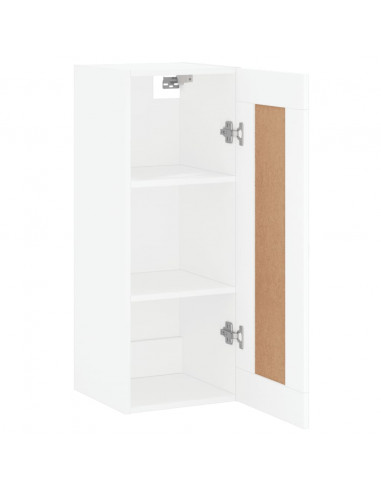 Armadietto a Muro Bianco 34,5x34x90 cm in Legno Multistrato